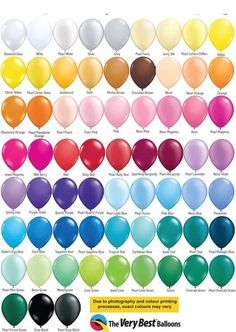 the very best balloons are available in various colors