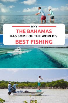 two men fishing in the ocean with text overlay that reads, why the obamas has some of the world's best fishing