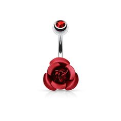 This rose belly button ring is made with Surgical Steel/ Brass - Antique Gold Plating. Details: Plating: Rhodium Metal: Surgical Steel/Brass Symbol: Rose Available in Red and Black    sold as a single piece *for safety and hygienic precautions, body jewelry cannot be returned* Accessories Board, Rose Body, Button Piercing, Ring Flower, Piercing Ring, Piercing Ideas, Belly Piercing, Rose Ring