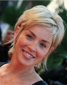 Sharon Stone Hairstyles, Shortish Hair, Celebrity Short Hair, Design Tech, Auto Design