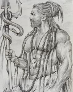 Mahakal Shiva Sketch, Rudra Shiva Tattoo, Shiva Sketch Pencil, Shiv Sketch, Mahadev Sketch, Shiva Drawing, Shiva Sketch