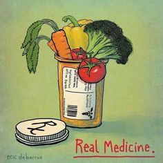 Let Food Be Thy Medicine, Medicine Illustration, Food Is Medicine, Pharmacy Humor, We Are The World, Raw Food, Acupuncture, Natural Healing, Health Problems