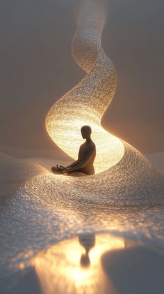 Immerse yourself in the serene beauty of meditation, where the intertwining paths of light and shadow represent the journey to inner peace and enlightenment. This captivating image invites you to explore the profound impact of Meditation, Spirituality, and Mindfulness on your life. Discover how these practices can help you cultivate a deeper connection with yourself and the world around you. Join our community on Patreon for exclusive insights, techniques, and content designed to elevate your spiritual journey. Click to learn more and start transforming your life today! Enlightenment Aesthetic, Enlightened Aesthetic, Inner Peace Aesthetic, Meditate Aesthetic, Body Energy Flow, Spirituality Aesthetic, Meditation Art Spirituality, Images Of Peace, Meditation Aesthetic