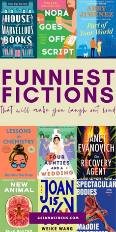 the cover of funniest fictions that will make you laugh and find out