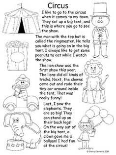 the circus poem is shown in black and white