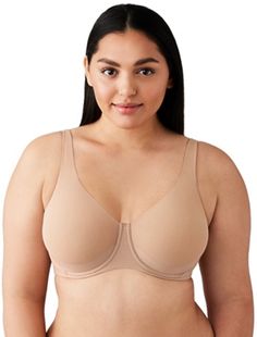 Specially designed for pendulous breasts, this underwire bra features cups with a bonded panel that wraps around the sides and bottom to provide ultimate lift and all the support you need for your shape. Bras For Large Bust, Full Figured, Underwire Bra, Wrap Around, Shapewear, Apparel Accessories, Outfit Accessories, Bra, Clothes