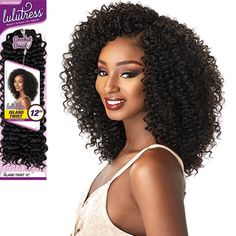 Sensationnel Lulutress Crochet Braid ISLAND TWIST 12" COLOR SHOWN ON MODEL : 2 MATERIAL : SyntheticTYPE : Crochet Braid LENGTH : 12"HEAT SAFE : DESCRIPTION : Soft Texture, Natural Luster Long Lasting Natural Curl Easy Styling & Maintenance Affordable Price Lulutress is a refreshing take on a classic item, unrestricted with you in mind. Types Of Crochet Hair, Crochet Hair Styles Freetress, Island Twist, Crochet Braids Twist, Crochet Styles, Curly Crochet Hair Styles, Natural Hair Short Cuts, Crochet Braid Styles, Crochet Braid