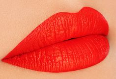 Red Matte Lips, Glossy Red Lips Aesthetic, Red Orange Lipstick, Roja Hot Lips, Bright Red Lipstick, Love Lips, Makeup On Fleek, Pinterest Makeup