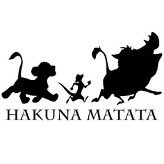 the logo for hakuna matata, which is featured in disney's animated movie