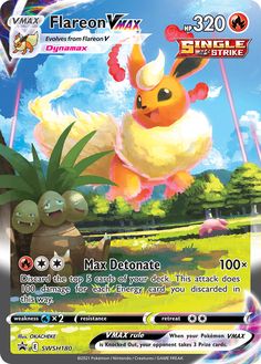 a pokemon card with an image of a yellow and white bird flying over the ground