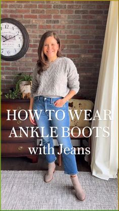 Discover how to wear ankle boots. Learn the types of booties and ankle boots that work with skinny, ankle length, cropped and straight jeans. And mom, bootcut and flare jeans.

Click to read the post. Save for easy reference later. Outfits With Ankle Boots Dressy, Black Blazer With Jeans, Jeans And Ankle Boots, Boots With Jeans, Jeans Styling, Flare Jeans Outfit, Ankle Boots With Jeans, Glamorous Evening Dresses, How To Wear Ankle Boots