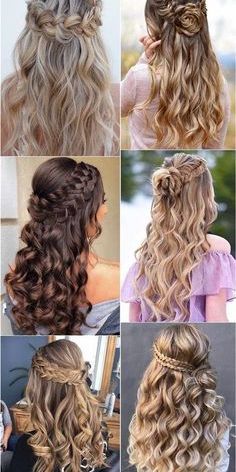 Hairstyles For Girls, Quince Hairstyles, Hair Extensions Best, Flower Girl Hairstyles, Wedding Hair Inspiration, Braided Hairstyles For Wedding, Wedding Hairstyles For Long Hair, Loose Hairstyles, Peinados Faciles