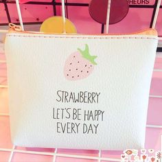 Super Cute Strawberry Small Makeup Bag. Approx 4" X 4 1/2". Please Bundle For Extra Savings! Nib. Everyday White Zipper Pouch, White Zipper Pouch For Everyday Use, Trendy Cosmetic Pouch, Trendy White Cosmetic Bag, White Cosmetic Bag With Zipper Closure For Everyday, Trendy White Wallet With Card Slots, Trendy White Wallets With Card Slots, Cute Everyday Coin Purse, Everyday White Rectangular Coin Purse