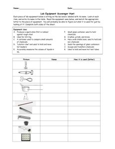 a worksheet with instructions for the equipment needed to use in an experiment or experiment