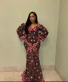 Long Sleeves Ankara Dresses, Long Sleeve Ankara Dress, African Print Maxi Dress Long Sleeve, Long Sleeved Ankara Maxi Dress, Long Sleeve Ankara Fabric Spring Dress, Eid Outfits African, Senegalese Styles, African Goddess, Nigerian Outfits