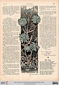 an old book page with flowers in it