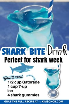 the shark bite drink is perfect for shark week