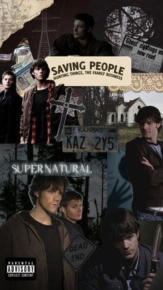 the cover art for saving people by kaz - zy5 and supernaturalal