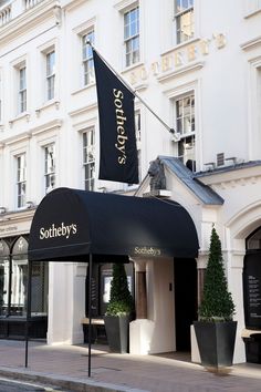 the entrance to sotheby's restaurant and bar in london, united kingdom