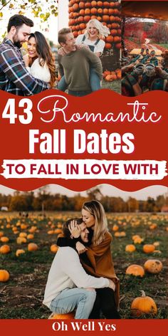 the cover of 43 romantic fall dates to fall in love with