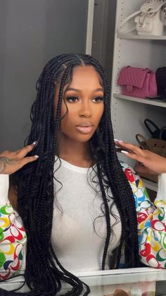 Beautiful Black Hair, Goddess Braids Hairstyles, Protective Hairstyles Braids