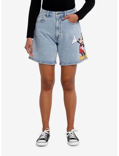 Disney Jeans, Hot Diggity Dog, Bermuda Jean Shorts, Disney Shorts, Disneyland Outfits, Culture Clothing, Her Universe, Tall Hoodies, Plus Size Swim