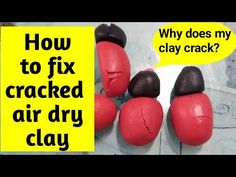 Why does air dry clay crack? | How to Fix Cracked Air Dry Clay! | An Air dry clay tutorial - YouTube How To Seal Air Dry Clay, Things To Make From Air Dry Clay, Working With Air Dry Clay, Diy Air Dry Clay, Air Dry Clay Projects, Pottery Clay