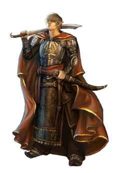 Male Half-Elf Cleric of Sarenrae - Pathfinder PFRPG DND D&D d20 fantasy