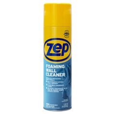 zep foaming wall cleaner in yellow tube on white background with clippings