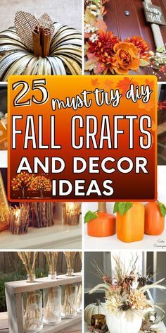 25 must try diy fall crafts and decor ideas