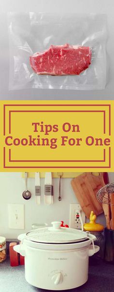 a white crock pot sitting on top of a counter next to a cutting board