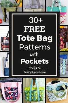 the top ten free tote bag patterns with pockets for purses and handbags