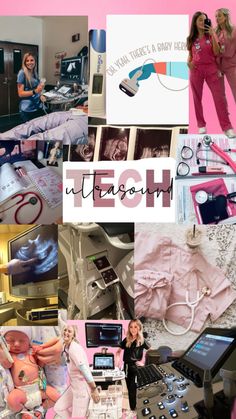 a collage of photos with the words uteroh on them and images of women in pink