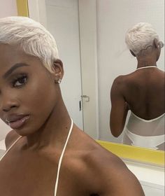 Low Burst Fade, Black Women Short Hair, Finger Waves Short Hair, Burst Fade, Short Shaved Hairstyles, Women Short Hair, Natural Hair Short Cuts, Short Hair Black, Short Hair Pixie Cuts