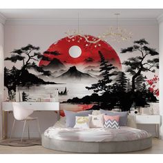 Peel & Stick Wall Murals If you're looking for a quick and easy way to transform your walls, you're in the right place. This Peel & Stick Wall Mural offers an innovative, modern feel that reflects your personal style, all without the high cost of a designer. It's easy to install and made from durable, high-quality materials, providing a hassle-free way to create a striking focal point in any room. Our premium removable murals come in a variety of stunning designs, allowing you to customize your Short King, Premium Wallpaper, Japanese Landscape, Accent Wallpaper, Wallpaper Wall, Woven Paper, Wallpaper Paste, Traditional Wallpaper, Wall Mural