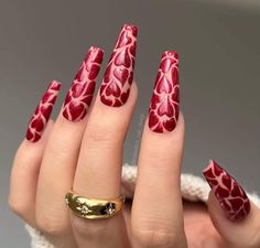 Valentine Day Nails, Spring Nail Ideas, Festive Nails, Fall Nail Ideas, Heart Nail Designs, Pink Fall, Nail Designs Valentines, Ruby Slippers, French Nail Designs