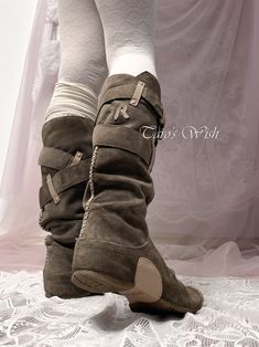 EU35 REPLAY Multi-Buckled Knee High Square Toe Boots Length 39cm; Heel 0.5cm; Calf 36cm Size tagged EU35/UK3-3.5/US4.5-5 Excellent Condition Sourced from: ITALY Hair Claim, Cute Shoes Heels, Baddie Fits, Square Toe Boots, Toe Boots, Accessories Bags Purses, Perfect Shoes, Stage Outfits