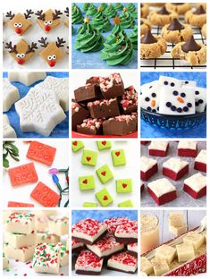 many different types of cookies and desserts are shown in this collage with the words,