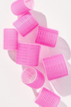 These hair rollers are the perfect solution for achieving bouncy, voluminous curls without the damaging effects of heat styling. Pink Hair Rollers, Velcro Hair Rollers, Slick Hair, Hair Company, Heat Styling, Voluminous Curls, Roller Set, Slick Hairstyles, Pink Fits