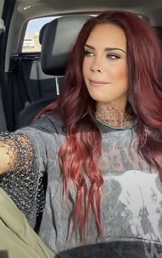 Undercolor Hair, Chelsea Houska Hair, Deep Red Hair, Hair Colour For Green Eyes, Chelsea Houska, Maroon Hair, Future Clothes, Beauty Goals