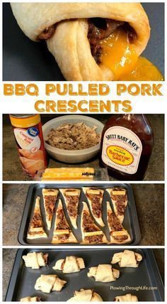 bbq pulled pork crescents are the perfect appetizer to serve at any party