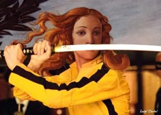 Kill Bill Poster, Kunst Collages, Appropriation Art, Sandro Botticelli, Uma Thurman, Art Parody, Kill Bill, Quentin Tarantino, Classical Art