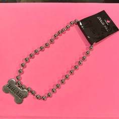 Dolls Kill Dog Tag "If Found Please Return To Dollskill.Com" Necklace Nwt New Enjoy! Dog Bone Necklace, Junk Necklaces, Dog Tag Necklace Woman, Dog Activity, Clothing Board, Pet Play, Bone Necklace, Dog Activities, Funky Jewelry