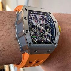 Richard Mille Watches, Tourbillon Watch, Panerai Watches, Big Watches, Men's Vintage Watch, Luxury Watch Brands, Mens Fashion Watches, Hand Watch, Richard Mille