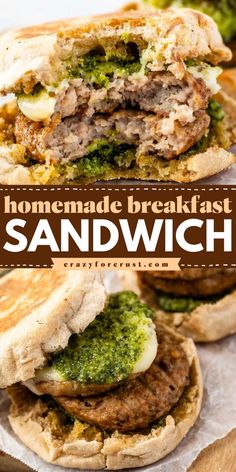 Start your day right with this Homemade Breakfast Sandwich, a must-have for Easter brunch recipes! Made with juicy sausage, pesto sauce, and English muffins, it’s freezable and ready in under 20 minutes. A perfect Easter breakfast idea for busy mornings! Save this to your Breakfast Recipes board! Sides For Easter Dinner, Sides For Easter, Homemade Breakfast Sandwich, Easter Dinner Sides