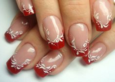 Nails Classy, Colorful Nail Art, French Nail Designs, Christmas Nail Art Designs, Spring Nail Art, Flower Nail Art, Fall Nail Art, Spring Nail, Christmas Nail