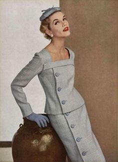 Fashion 1950, Fifties Fashion, Look Retro, Fashion 1950s, Vintage Suits, Retro Mode, Vintage Couture, Old Fashion