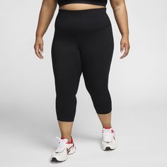 Up for a workout or down to chill, these leggings are the Ones that are ready for whatever you are. Their midweight, peachy-soft fabric stretches with your every move and dries quickly. Plus, a high waist is designed to meet your favorite cropped tops for a head-to-toe look that you can feel confident and comfortable in all day long. Leggings Plus Size, Crop Leggings, Cropped Tops, Women Lifestyle, A Workout, Sheer Fabric, Bottom Clothes, Heather Black, Sheer Fabrics