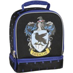 Gryffindor, Slytherin, Ravenclaw, and Hufflepuff are the four houses of Hogwarts School of Witchcraft and Wizardry. Each house bears the last name of its founder. When you first arrive at Hogwarts you are sorted by the sorting hat into the house that best fits your personality.  These officially licensed Harry Potter dual compartment kids' lunch boxes feature the crest and name of each house.  Features dual compartments with zipper closures, insulated interiors, and padded top carrying handle. M Harry Potter Memorabilia, Four Houses Of Hogwarts, Ravenclaw Crest, Harry Potter Lego Sets, Slytherin Crest, Slytherin Ravenclaw, Harry Potter Set, Gryffindor Slytherin, Harry Potter Merchandise