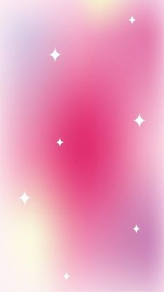 pink and white background with stars in the sky